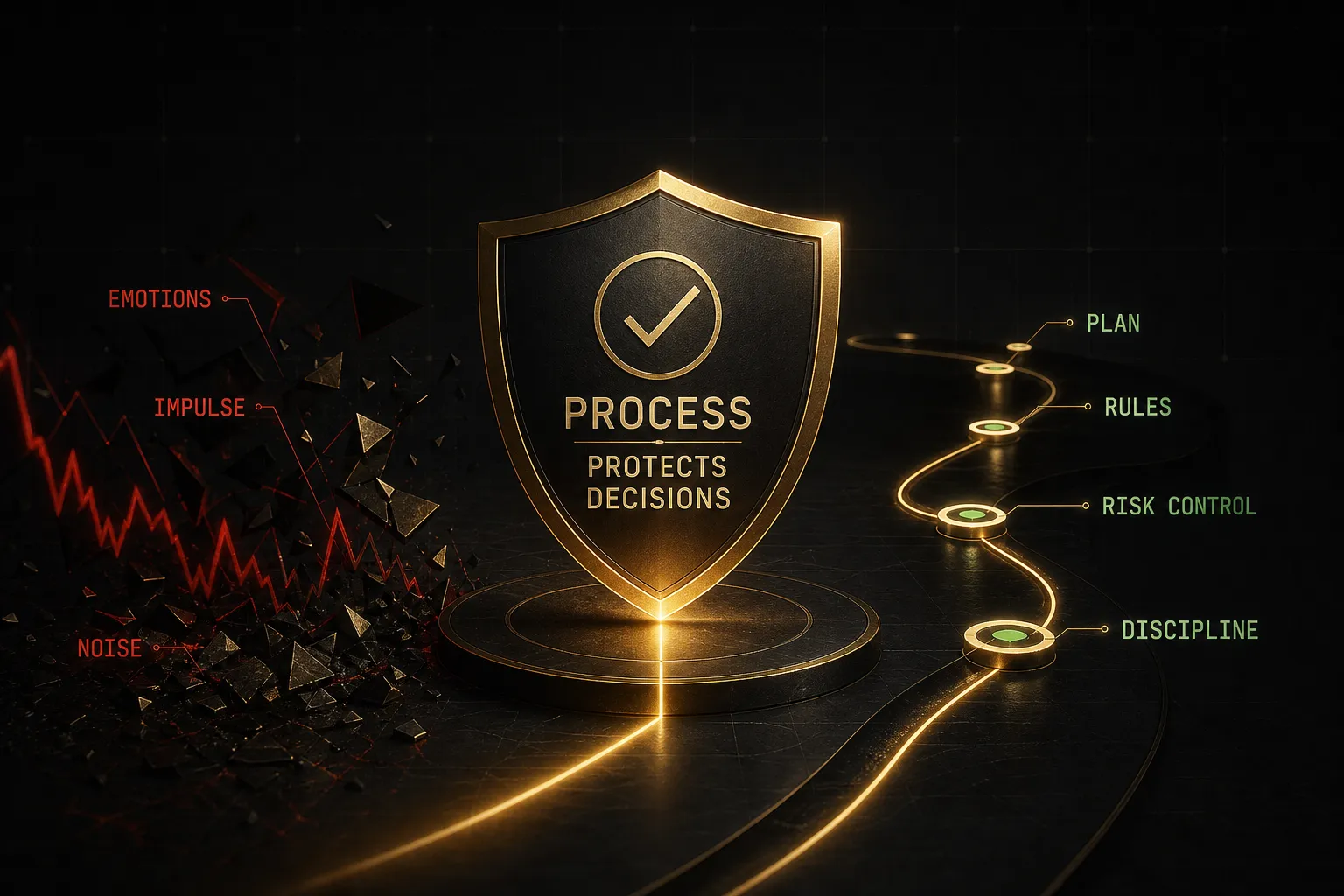 Trader following a structured checklist to manage emotions and protect decisions, illustrating trading psychology in practice