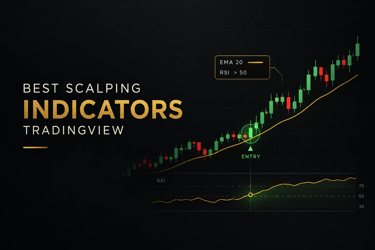 Best scalping indicators on TradingView chart showing fast EMA, VWAP, and RSI setup for quick trades