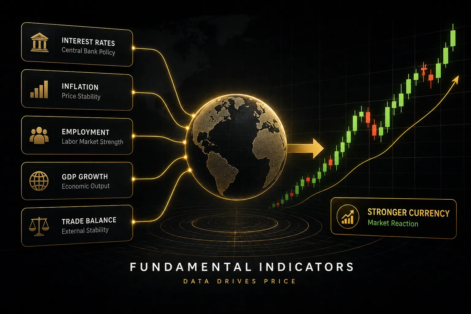 Fundamental indicators forex traders analyze to gauge economic health and predict currency price movements