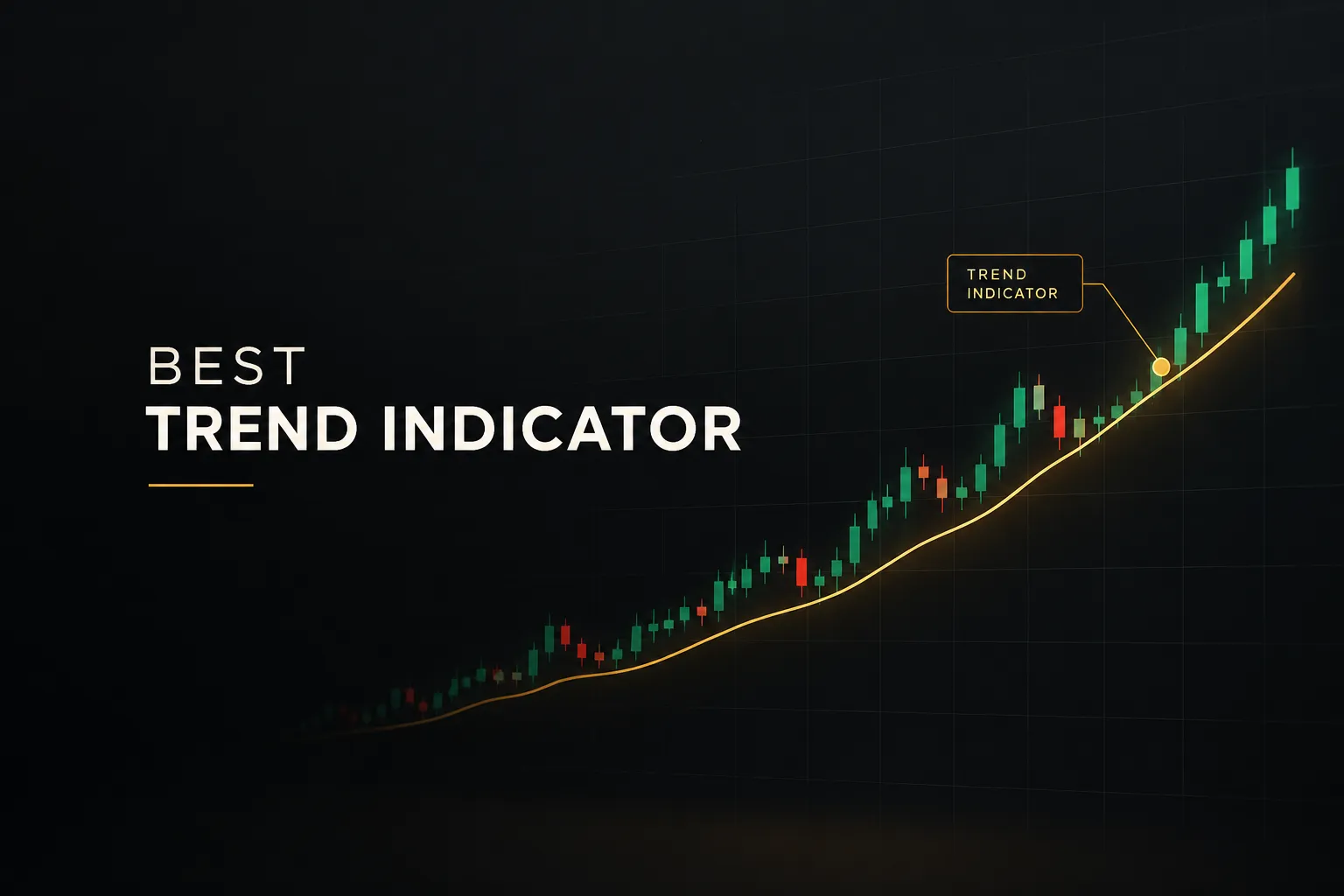 Best trend indicator on a stock chart showing moving average crossover signals for trend direction