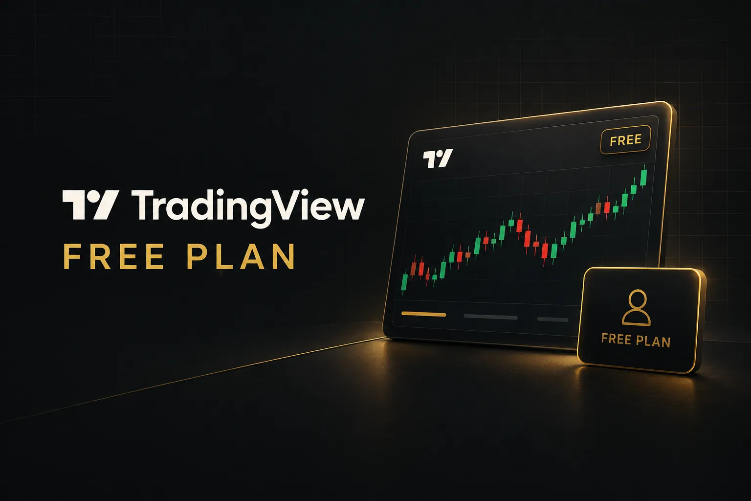 TradingView free plan dashboard showing charting tools and market watchlist for beginner traders